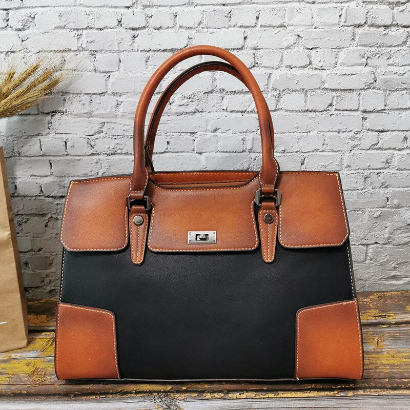 Luxury High Quality Leather Women Handbags Vintage Ladies Shoulder Bags Female Crossbody Bag Large Capacity Travel Casual Tote