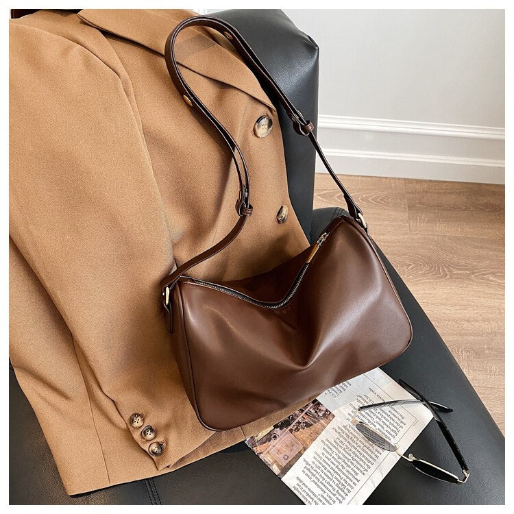 Kylethomasw High Quality Soft PU Leather Crossbody Bag New Brand Designer Women's Shoulder Hand Bags Solid Color Fashion Female Handbag