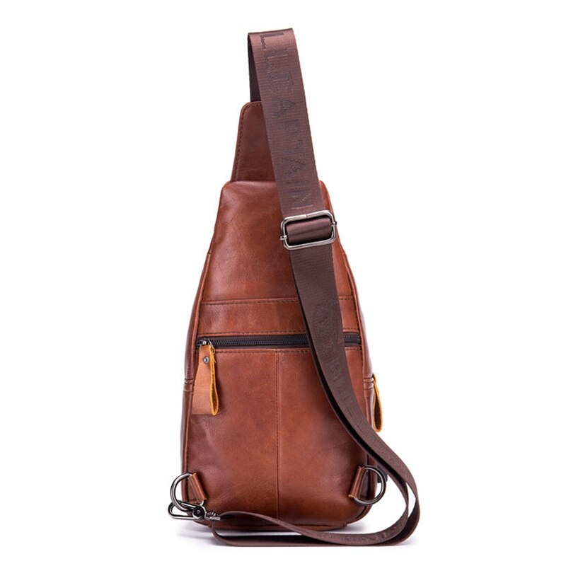 Kylethomasw Genuine Leather Crossbody Bags Men Shoulder Men Chest Bags Fashion Travel Handbags Man Messenger Bag Male