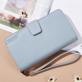 Kylethomasw Wallet Women Leather Wallet Female Leisure Purse 3Fold Best Quality Women Long Coin Purse Many Card Wallets Carteira Feminina
