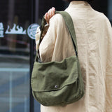 Korea Style Womens Casual Canvas Shoulder Bags Messenger Bags Vintage Crossbody Bag Tote Bags Girls Handbag