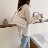 Kylethomasw  Style Small PU Leather Crossbody Bags For Women 2021 Elegant Baguette Bag Shoulder Handbags Female Travel Hand Bag