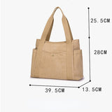 Kylethomasw A4 Large Female Tote Bag Canvas Shoulder Bag Women's Casual Canvas School Bag Handbags for Teenager Girls Ladies Women