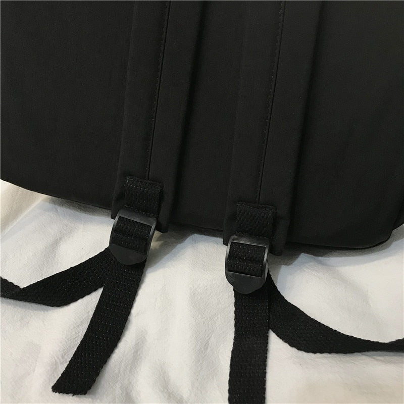 Fashion New Solid Women'S Backpack Simple School Bag for Teenage Girls Shoulder Travel Bag School Backpacks Canvas Backpack Men