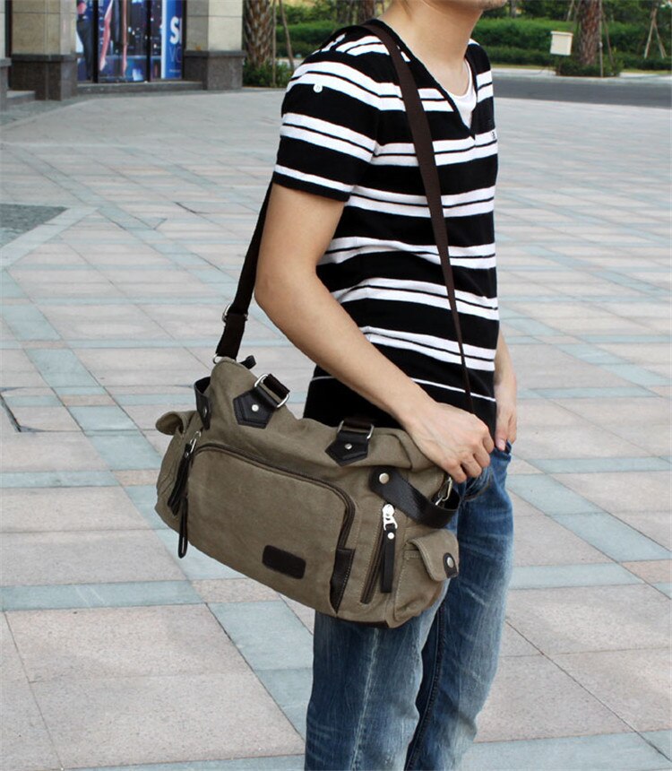 Kylethomasw Shoulder Casual Bag Messenger Bag Canvas Man Travel Handbag For Male Trip/daily Use Men Crossbody Messenger Bags