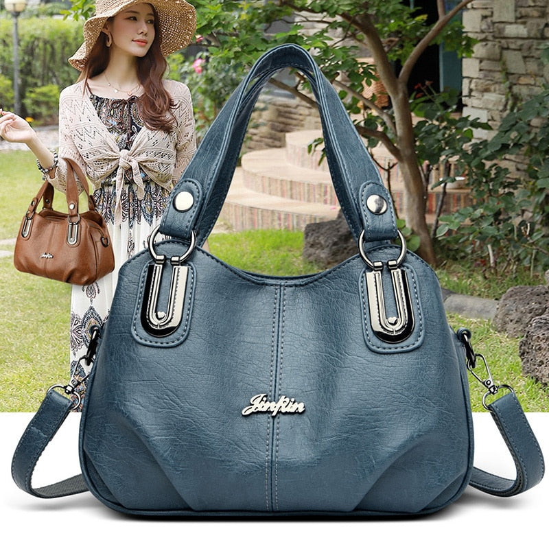 Kylethomasw Bag 2023 new female bag handbag large capacity middle-aged and elderly texture lady mother bag one shoulder slant bag