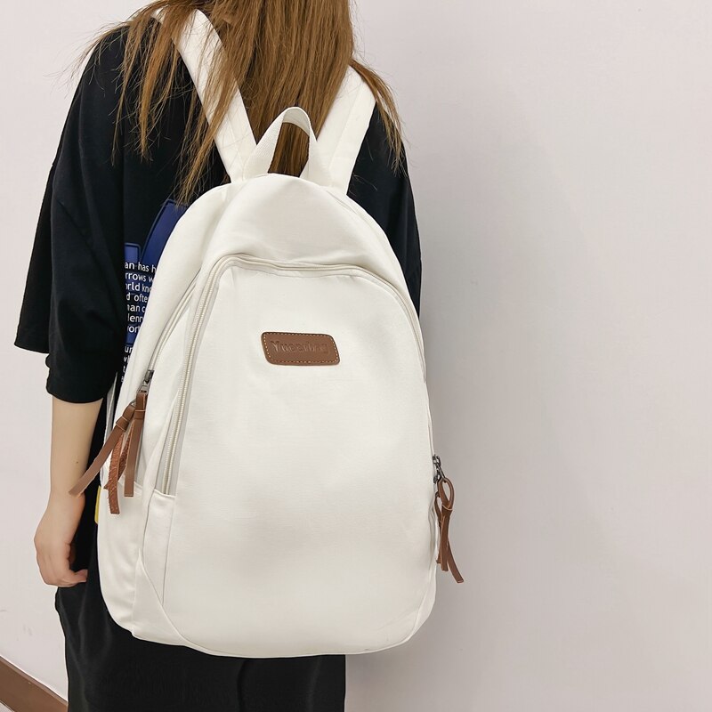 Vintage Canvas Women Backpack Female Casual Daily Travel Bag High Quality Schoolbag for Teenage Girls Boys Book Knapsack