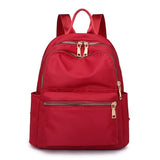 Kylethomasw Black Women Backpack 2019 Nylon Travel Shoulder Bag Soft School Bag For Teenage Girls Solid Color Red Bag Pack Purse