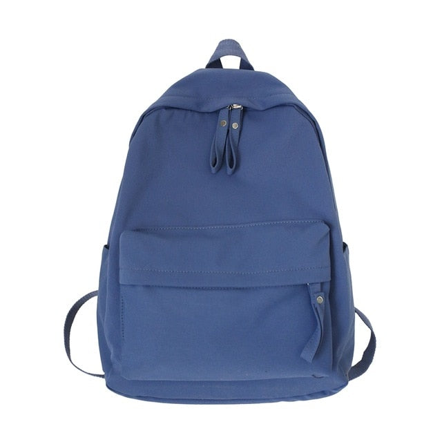 HOCODO Fashion Women Backpack Female School Bag For Teenager Girls Anti Theft Laptop Shoulder Bags Solid Color Travel Backpack
