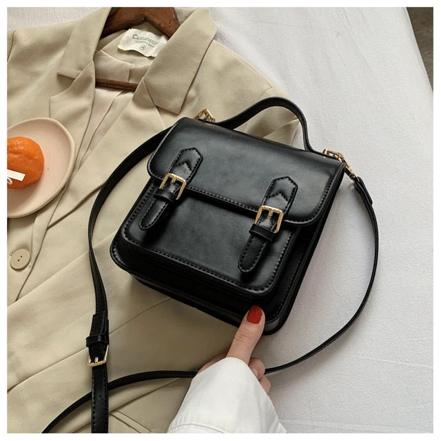 Kylethomasw  Elegant Female Solid color Tote bag 2021 New High quality PU Leather Women's Designer Handbag Vintage Shoulder Messenger Bag