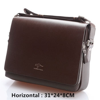 New Arrived Luxury Brand Men's Messenger Bag Vintage PU Leather Shoulder Bag Handsome Crossbody Handbags Free Shipping