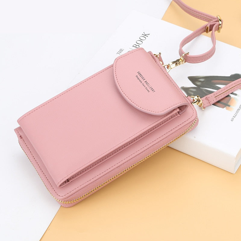2021 Women Wallet Famous Brand Cell Phone Bags Big Card Holders Handbag Purse Clutch Messenger Shoulder Long Straps